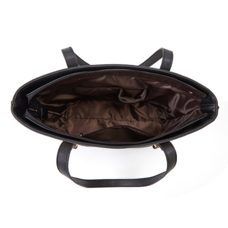 3 in 1 Fashion Simple Lady Diagonal Large Capacity Handbag Letter Bag, Gold + Black, White + Brown, Brown + Black, White + Pink, White + Black, Purple+ Black