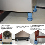 4 PCS / Set Furniture Home Appliance Washing Machine Rubber Foot Mat Moisture-Proof Shock Absorption Heightened Foot Mat Base, 2.5cm Plus Layer Gray, Adjustable Height About 8-9.5cm Gray, 2.5cm Plus Layer Blue, Adjustable Height About 8-9.5cm Blue