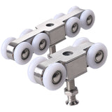 Stainless Steel Sliding Door Hanging Wheel Silent Smooth And Wear-Resistant Sliding Door Pulley Nylon Hanging Rail, 4 Wheels, 8 Wheels