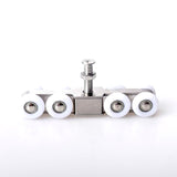 Stainless Steel Sliding Door Hanging Wheel Silent Smooth And Wear-Resistant Sliding Door Pulley Nylon Hanging Rail, 4 Wheels, 8 Wheels