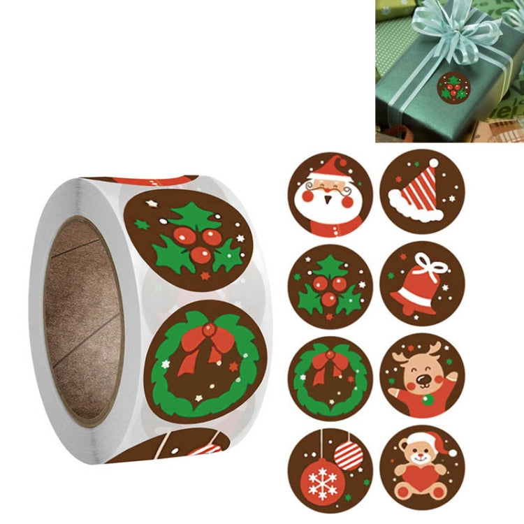 Christmas Decoration Gift Series Stickers Label, Size: 2.5cm / 1inch, A-123, A-124