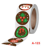 Christmas Decoration Gift Series Stickers Label, Size: 2.5cm / 1inch, A-123, A-124