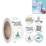 Birthday Party Sticker Gift Decoration Label, Size: 2.5cm / 1inch, A-180, A-181