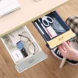 Under The Desk Drawer Type Storage Box Office Desktop Hidden Storage Box Student Stationery Box