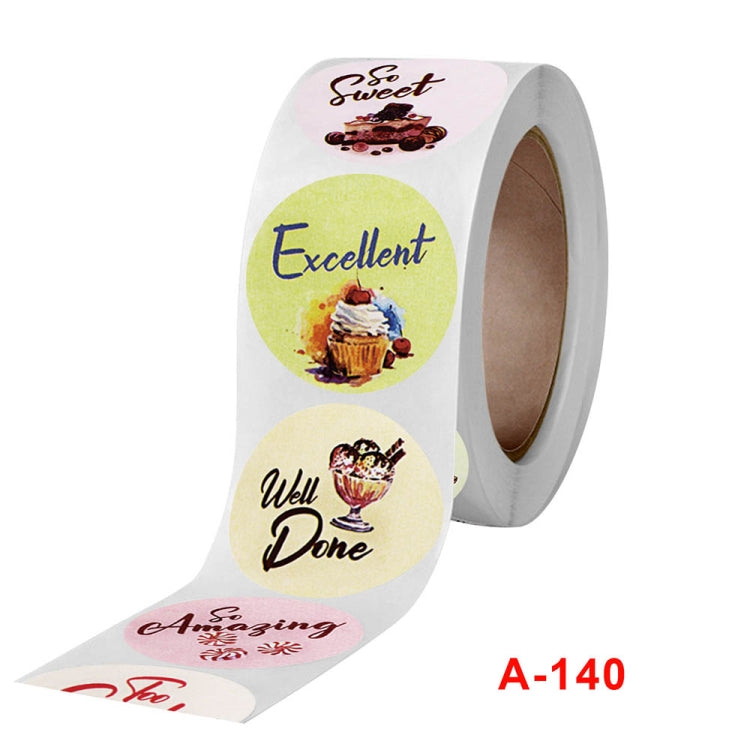 Children Reward Round Sticker Gift Decoration Sealing Sticker, A-140 2.5cm / 1inch