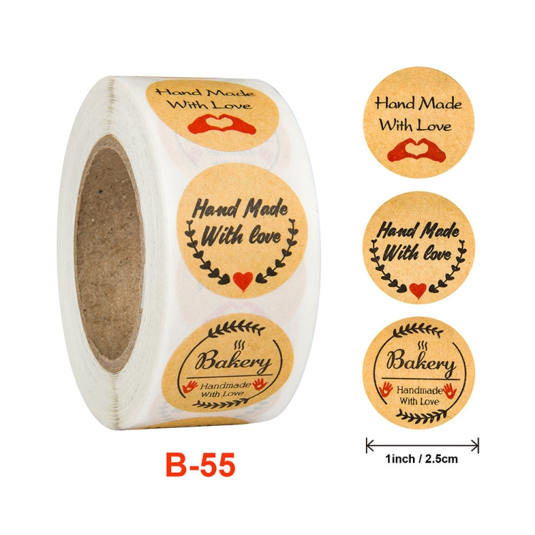 Cowhide Label Holiday Decoration Sticker, B-55 Sticker