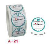 Wedding Party Stickers Label, 2.5 cm/1 inch