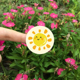 Round Floral Sticker Holiday Handmade Label, A-168 Sticker