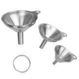 3 in 1 Stainless Steel Funnel Mini Funnel Oil Leaking Wine Leaking Integrated Liquid Dispenser Set, Oil Leaking Oil Leaking