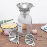 3 in 1 Stainless Steel Funnel Mini Funnel Oil Leaking Wine Leaking Integrated Liquid Dispenser Set, Oil Leaking