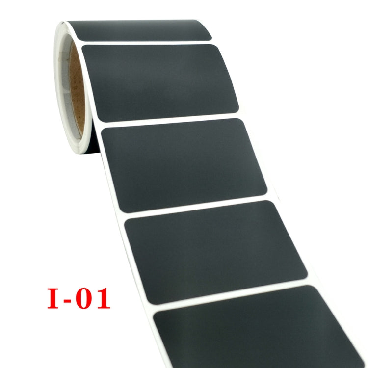 Removable Writing Chalkboard Sticker Home Kitchen Supplies Label, 5 Rolls Rectangle 3.5x5.5cm(Each)