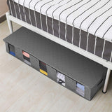 Non-Woven Bed Storage Box Foldable Quilt Clothes Dust-Proof & Moisture-Proof Storage Bag, 97x33x15cm