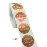 5 PCS Christmas Holiday Decoration Gift Sticker Label, 2.5cm / 1inch