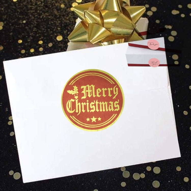 5 PCS Christmas Holiday Decoration Gift Sticker Label, 2.5cm / 1inch