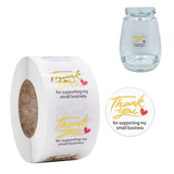 3 PCS Transparent Gilding Thank You Baking Sticker Envelope Sealing Sticker Gift Decoration Label, 2.5cm / 1inch 2.5cm 1inch E-08