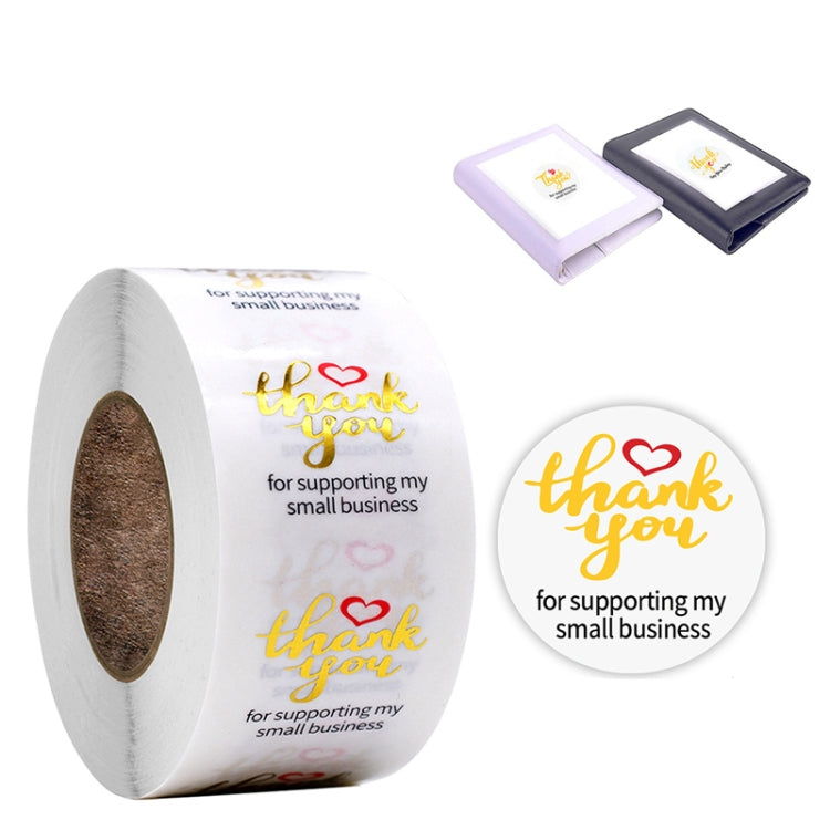 Transparent Hot Stamping Thank You Sticker Wedding Gift Decoration Label Envelope Seal Sticker, 2.5cm / 1inch 2.5cm 1inch E-10