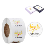 Transparent Hot Stamping Thank You Sticker Wedding Gift Decoration Label Envelope Seal Sticker, 2.5cm / 1inch 2.5cm 1inch E-11