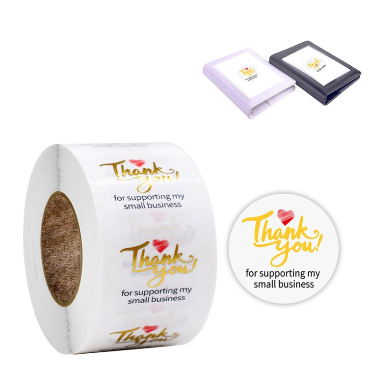 Transparent Hot Stamping Thank You Sticker Wedding Gift Decoration Label Envelope Seal Sticker, 2.5cm / 1inch 2.5cm 1inch E-12