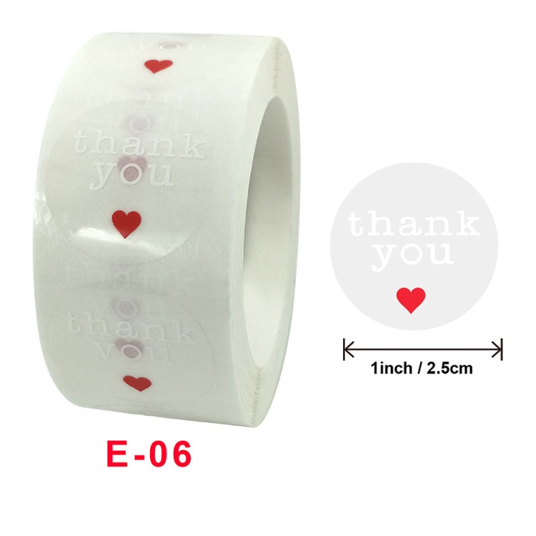 3 PCS Thank You Sticker Sealing Label Gift Packaging Decoration Sticker, E-06 Sticker