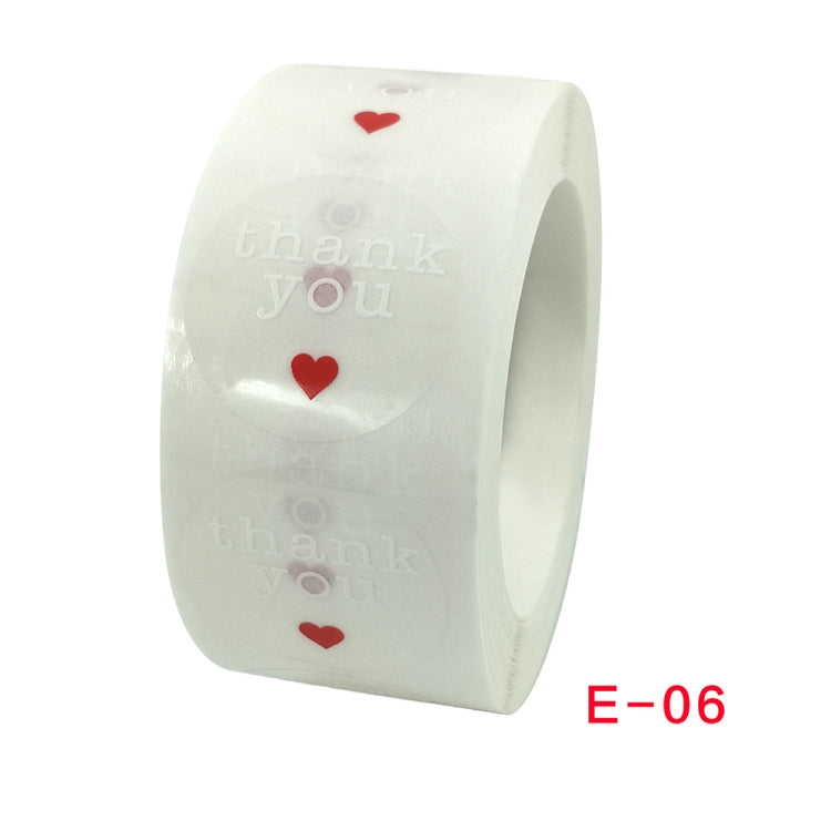 3 PCS Thank You Sticker Sealing Label Gift Packaging Decoration Sticker, E-06 Sticker
