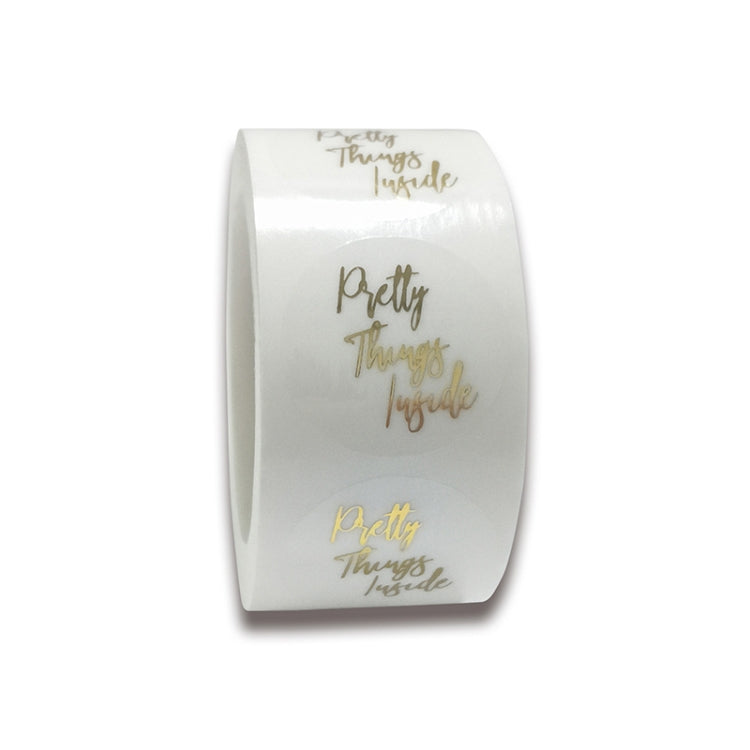 3 PCS Bronzing Sticker Sealing Sticker Gift Baking Decoration Label, 2.5cm/1inch