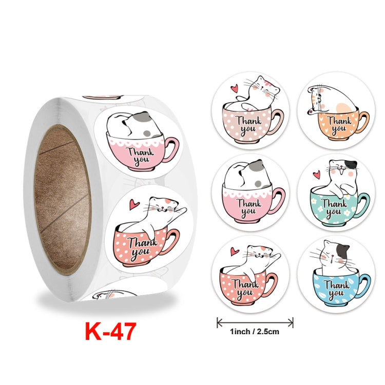 3 PCS Children Toy Stickers Office Stationery Decoration Label Sealing Sticker, K-47 2.5cm / 1inch