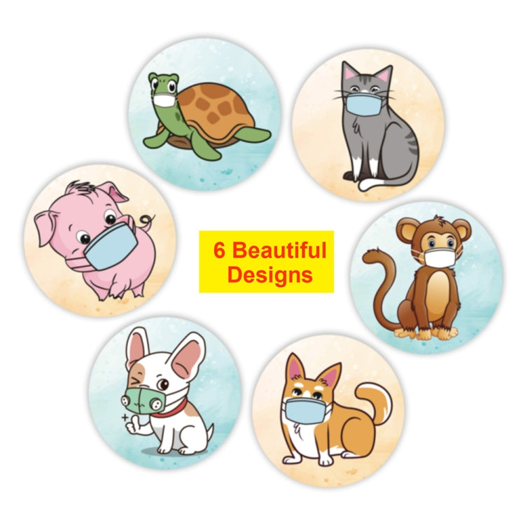 3 PCS Reward Stickers Children Toys Stationery Decoration Label, K-43 2.5cm / 1inch