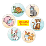 3 PCS Reward Stickers Children Toys Stationery Decoration Label, K-43 2.5cm / 1inch