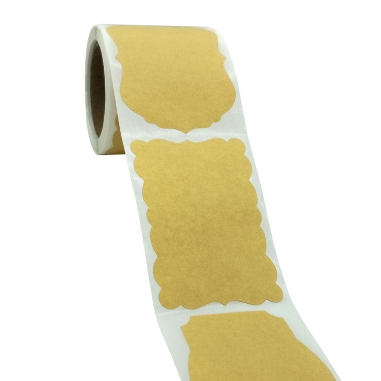 3 PCS Natural Kraft Paper Christmas Label Gift Decoration Stickers, B-63