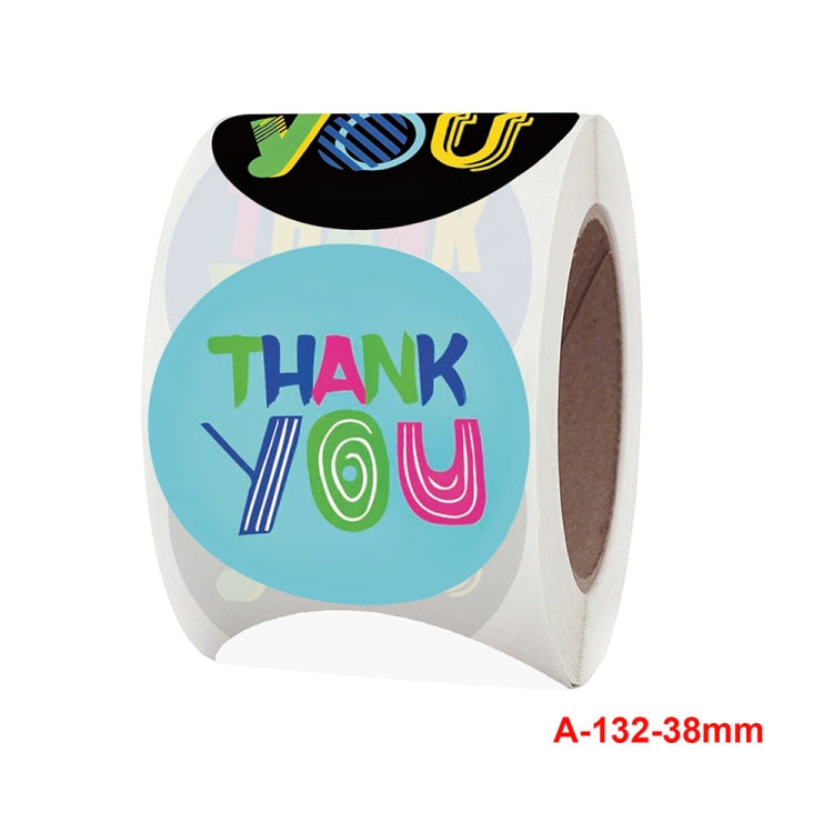 3 PCS Thank You Sticker 8 Kinds Of Pictures Wedding Party Decoration Supplies Label, A-132-38mm Sticker