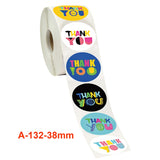 3 PCS Thank You Sticker 8 Kinds Of Pictures Wedding Party Decoration Supplies Label, A-132-38mm Sticker