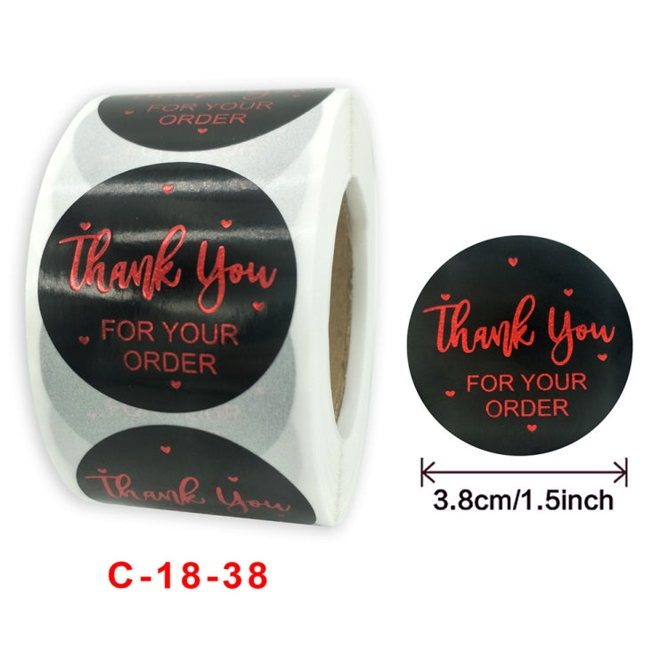 Thanks Baking Decoration Stickers Handmade Label, 3.8 cm / 1.5 inch