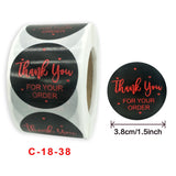 Thanks Baking Decoration Stickers Handmade Label, 3.8 cm / 1.5 inch