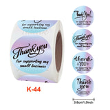Roll Rainbow Laser Thank You Commercial Decorative Sticker Label Envelope Sealing Sticker, Size: 3.8 cm / 1.5 inch, K-44, K-45