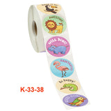2 PCS Children Toy Reward Sticker Office Stationery Decoration Label Sealing Sticker, Size: 3.8 Cm / 1.5 Inch, K-33-38, K-34-38