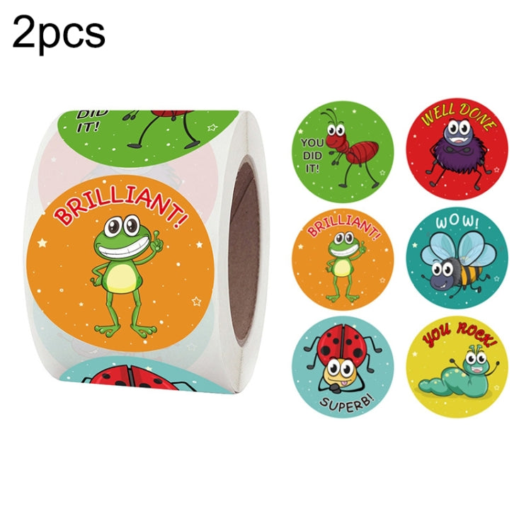 2 PCS Children Cartoon Reward Sticker Label, K-35-38 3.8cm / 1.5inch K-35-38 3.8cm 1.5inch