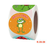 2 PCS Children Cartoon Reward Sticker Label, K-35-38 3.8cm / 1.5inch