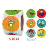 2 PCS Children Cartoon Reward Sticker Label, K-35-38 3.8cm / 1.5inch