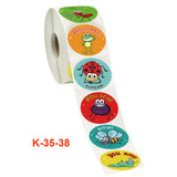 2 PCS Children Cartoon Reward Sticker Label, K-35-38 3.8cm / 1.5inch