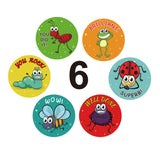 2 PCS Children Cartoon Reward Sticker Label, K-35-38 3.8cm / 1.5inch