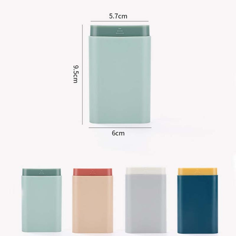 3 PCS Portable Sealed Pill Storage Box Divided Into Compartments Portable Mini Pill Box, Blue, Green, Gray, Pink