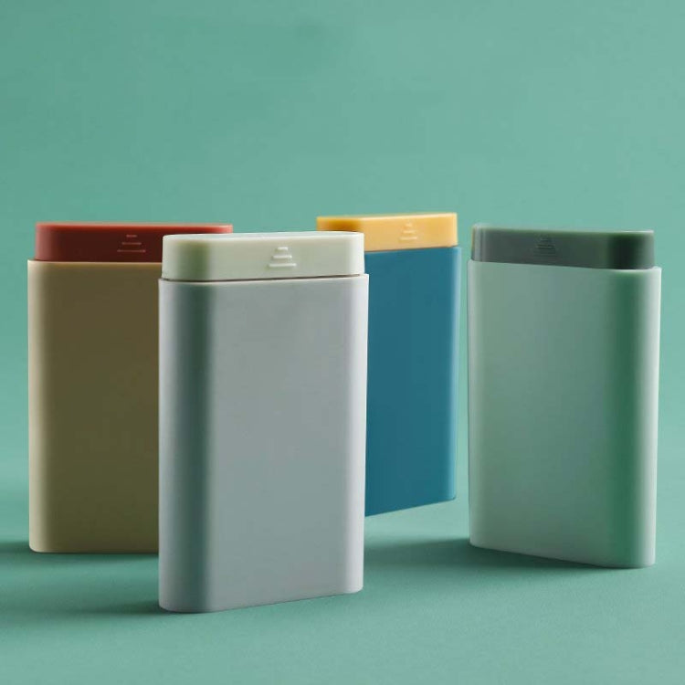 3 PCS Portable Sealed Pill Storage Box Divided Into Compartments Portable Mini Pill Box, Blue, Green, Gray, Pink