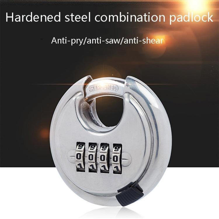 Stainless Steel Password Padlock 304 Waterproof And Rust-Proof Outdoor Courtyard Door Cabinet Lock Round Cake Lock, Password Padlock Round Cake Lock