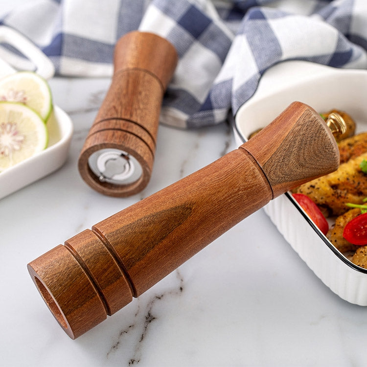Wood Pepper Grinder Kitchen Household Manual Solid Pepper Powder Black Pepper Mill Grinder Bottle Seasoning Jar, Style 3, 5 inch, Style 3, 8 inch