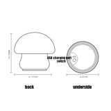 Silicone Colorful Mushroom Night Light Bedside Sleeping Table Lamp, 0.8W