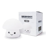 Silicone Colorful Mushroom Night Light Bedside Sleeping Table Lamp, 0.8W