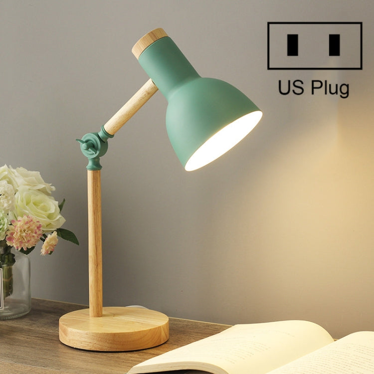 T1062 Dormitory Eye Protection Desk Lamp Bbedroom Bedside Wood Lamp, US Plug, EU Plug, UK Plug, AU Plug