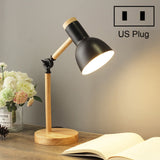 T1062 Dormitory Eye Protection Desk Lamp Bbedroom Bedside Wood Lamp, US Plug, EU Plug, UK Plug, AU Plug