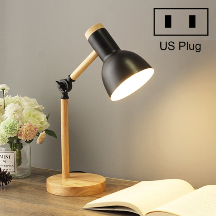 T1062 Dormitory Eye Protection Desk Lamp Bbedroom Bedside Wood Lamp, US Plug, EU Plug, UK Plug, AU Plug
