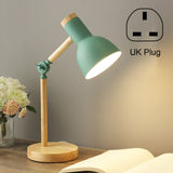 T1062 Dormitory Eye Protection Desk Lamp Bbedroom Bedside Wood Lamp, US Plug, EU Plug, UK Plug, AU Plug